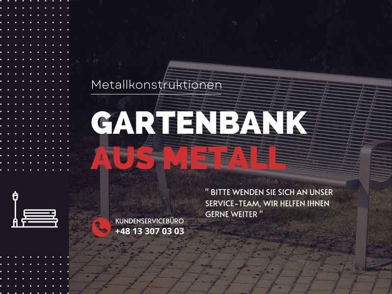 Gartenbank aus Metall hersteller -2